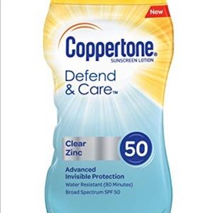 Coppertone SPF 50 Clear Zinc Defend & Care
